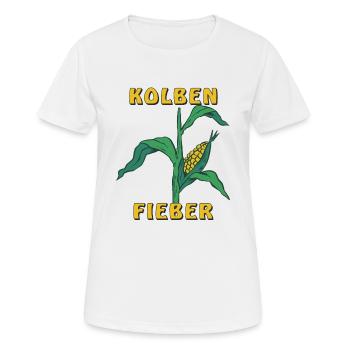KOLBEN FIEBER - Frauen T-Shirt atmungsaktiv - Weiß - Vorne - AI Model Female 172 dark (172cm)