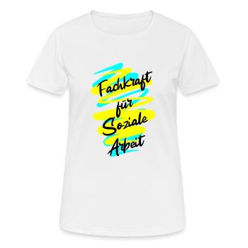 Soziale Arbeit - Frauen T-Shirt atmungsaktiv - Weiß - Vorne - AI Model Female 172 dark (172cm)