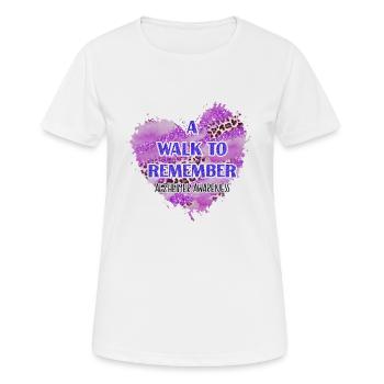 Alzheimer's Disease Brain Forgotten Forgetful - Women's Breathable T-Shirt - white - Front - AI Model Female 172 dark (172cm)