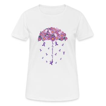 Alzheimer Krankheit Gehirn Vergessen Vergesslich - Frauen T-Shirt atmungsaktiv - Weiß - Vorne - AI Model Female 172 dark (172cm)