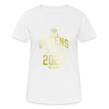 Queens born in 2020 - Women's Breathable T-Shirt - white - Front - AI Model Female 172 dark (172cm)