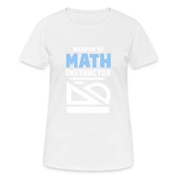mathematics - Women's Breathable T-Shirt - white - Front - AI Model Female 172 dark (172cm)