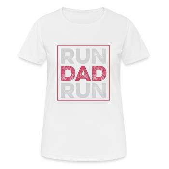 courir papa papa - T-shirt respirant Femme - blanc - Devant - AI Model Female 172 dark (172cm)