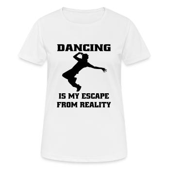 Breakdance Dance Sport Gift Dancing Dancer - Women's Breathable T-Shirt - white - Front - AI Model Female 172 dark (172cm)