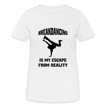 Breakdance Dance Sport Dancer Gift Dancing - Women's Breathable T-Shirt - white - Front - AI Model Female 172 dark (172cm)