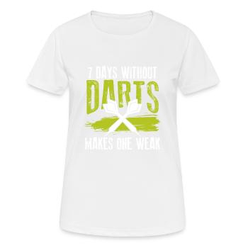 darts sport - Women's Breathable T-Shirt - white - Front - AI Model Female 172 dark (172cm)