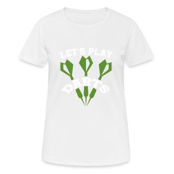dart player - Women's Breathable T-Shirt - white - Front - AI Model Female 172 dark (172cm)