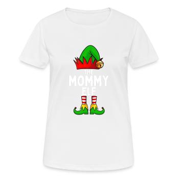 Mama Elf Passende Familie Weihnachten Frauen - Frauen T-Shirt atmungsaktiv - Weiß - Vorne - AI Model Female 172 dark (172cm)