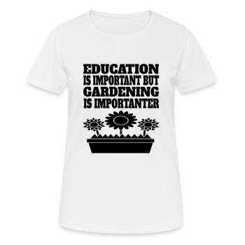 Jardin Hobby Jardinier Verger Cadeau Jardinier - T-shirt respirant Femme - blanc - Devant - AI Model Female 172 dark (172cm)