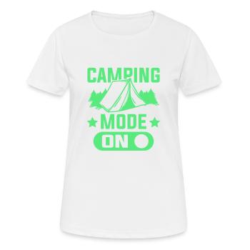 camping fashion - Women's Breathable T-Shirt - white - Front - AI Model Female 172 dark (172cm)