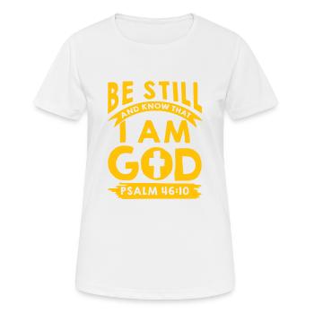 I am your God psalm - Women's Breathable T-Shirt - white - Front - AI Model Female 172 dark (172cm)