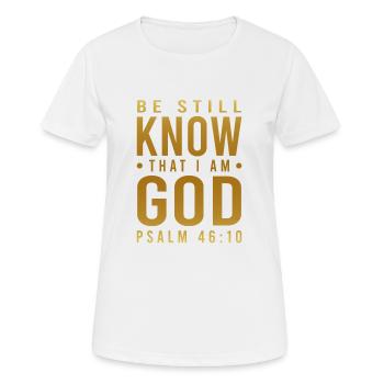 I am your God - Women's Breathable T-Shirt - white - Front - AI Model Female 172 dark (172cm)