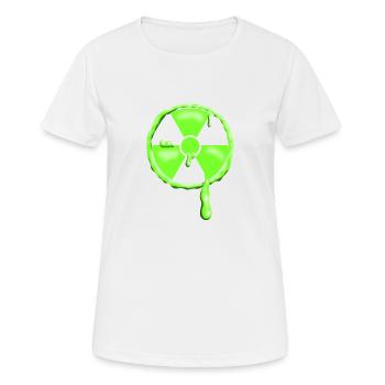 Drôle de conception radioactive - T-shirt respirant Femme - blanc - Devant - AI Model Female 172 dark (172cm)