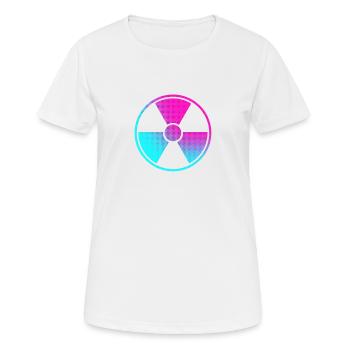Drôle de conception radioactive - T-shirt respirant Femme - blanc - Devant - AI Model Female 172 dark (172cm)