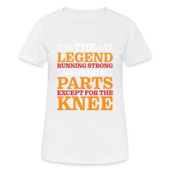 All Original Parts Except For The Knee 2 - Women's Breathable T-Shirt - white - Front - AI Model Female 172 dark (172cm)