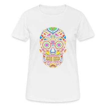 Dia de los Muertos - Frauen T-Shirt atmungsaktiv - Weiß - Vorne - AI Model Female 172 dark (172cm)