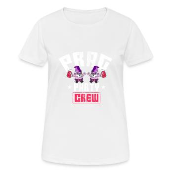 Équipage de prague - T-shirt respirant Femme - blanc - Devant - AI Model Female 172 dark (172cm)