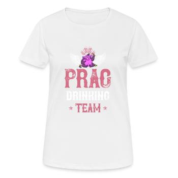 Équipe de consommation de prague - T-shirt respirant Femme - blanc - Devant - AI Model Female 172 dark (172cm)
