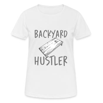 Backyard Hustler 3 - T-shirt respirant Femme - blanc - Devant - AI Model Female 172 dark (172cm)