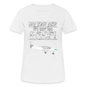 MOTORFLIEGER NOT THAT DEEP - Women's Breathable T-Shirt - white - Front - AI Model Female 172 dark (172cm)