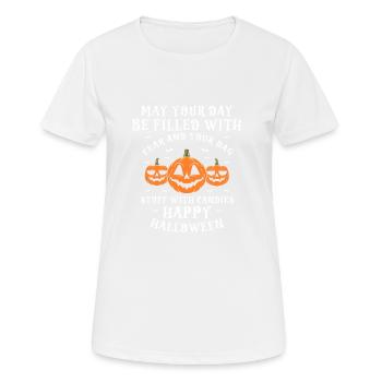 Filled With Fear & Your Bag Stuff With Candies - Women's Breathable T-Shirt - white - Front - AI Model Female 172 dark (172cm)