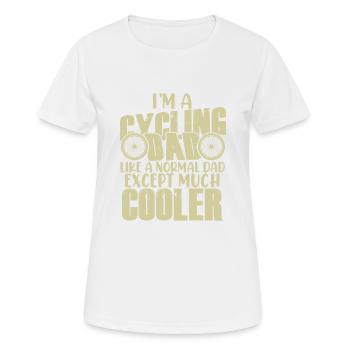 biker dad papa - Women's Breathable T-Shirt - white - Front - AI Model Female 172 dark (172cm)