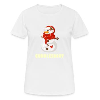 Chemise câline Câlin Hiver Chaud Neige - T-shirt respirant Femme - blanc - Devant - AI Model Female 172 dark (172cm)