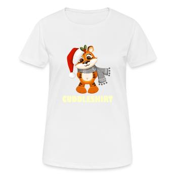 Chemise câline Câlin Hiver Chaud Neige - T-shirt respirant Femme - blanc - Devant - AI Model Female 172 dark (172cm)