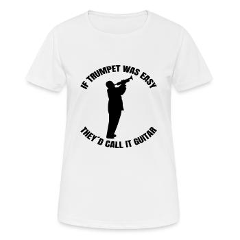 Trompete Instrument lustiger Musiker Musik Spruch - Frauen T-Shirt atmungsaktiv - Weiß - Vorne - AI Model Female 172 dark (172cm)