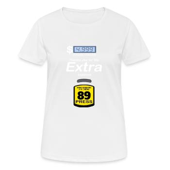 Merci Joe Biden pour les dépenses supplémentaires - Funny Gas Pri - T-shirt respirant Femme - blanc - Devant - AI Model Female 172 dark (172cm)