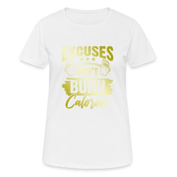 aller avec la foi - T-shirt respirant Femme - blanc - Devant - AI Model Female 172 dark (172cm)