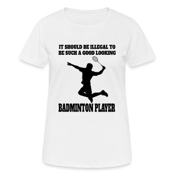 Joueur de badminton Fan de badminton Badminton Badminton Badminton - T-shirt respirant Femme - blanc - Devant - AI Model Female 172 dark (172cm)