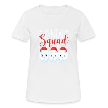 Dental Squad Zähne Zahnarzt Frohe Weihnachten - Frauen T-Shirt atmungsaktiv - Weiß - Vorne - AI Model Female 172 dark (172cm)