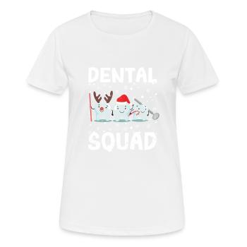 Dental Squad Zähne Zahnarzt Frohe Weihnachten - Frauen T-Shirt atmungsaktiv - Weiß - Vorne - AI Model Female 172 dark (172cm)