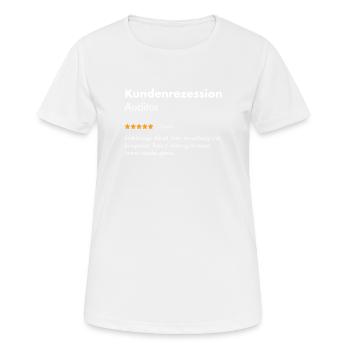 Auditor I Audit Motiv für internen oder externen - Frauen T-Shirt atmungsaktiv - Weiß - Vorne - AI Model Female 172 dark (172cm)