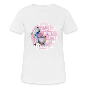 Boulangerie Baker Boulangerie Boulangerie Gâteau de confiserie - T-shirt respirant Femme - blanc - Devant - AI Model Female 172 dark (172cm)
