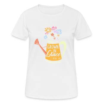 Église Religion Catholique Catholique Jésus-Christ - T-shirt respirant Femme - blanc - Devant - AI Model Female 172 dark (172cm)
