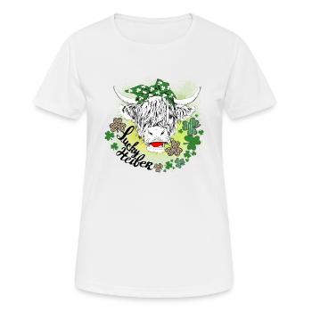 Happy St. Patrick's Day Saint Patrick Ireland Irish - Women's Breathable T-Shirt - white - Front - AI Model Female 172 dark (172cm)