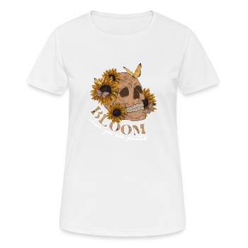 bloom where you are planted Rainbow Blooms - Women's Breathable T-Shirt - white - Front - AI Model Female 172 dark (172cm)
