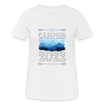 Camping 2022 - T-shirt respirant Femme - blanc - Devant - AI Model Female 172 dark (172cm)