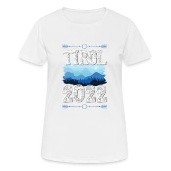 Tyrol 2022 - Women's Breathable T-Shirt - white - Front - AI Model Female 172 dark (172cm)