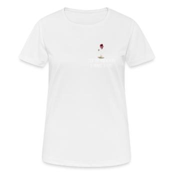 Je n’aime pas les gens du matin ou les matins ou les gens - T-shirt respirant Femme - blanc - Devant - AI Model Female 172 dark (172cm)