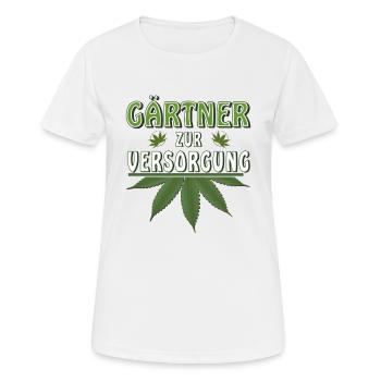 HANF GÄRTNER ZUR SELBSTVERSORGUNG - Frauen T-Shirt atmungsaktiv - Weiß - Vorne - AI Model Female 172 dark (172cm)