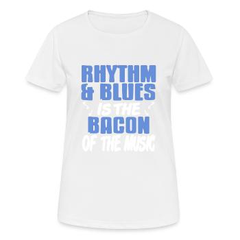 Rhythm & Blues Is The Bagon Of The Music Cool - Women's Breathable T-Shirt - white - Front - AI Model Female 172 dark (172cm)