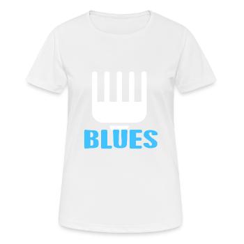 RETRO BLUES Awesome Designs For Blues Music Lover - Women's Breathable T-Shirt - white - Front - AI Model Female 172 dark (172cm)