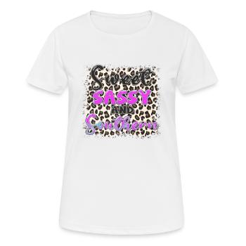 Musique country Rural Landei Country Musicien Maman - T-shirt respirant Femme - blanc - Devant - AI Model Female 172 dark (172cm)
