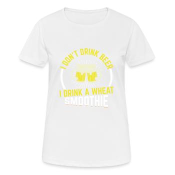 Funny Beer Drinker Beer Drinker Beer Brewer Motif - Women's Breathable T-Shirt - white - Front - AI Model Female 172 dark (172cm)