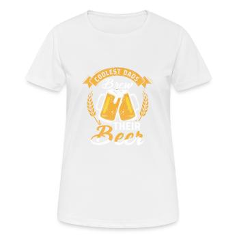 Funny Beer Drinker Beer Drinker Beer Brewer Motif - Women's Breathable T-Shirt - white - Front - AI Model Female 172 dark (172cm)