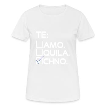 TE: CHNO Funny Techno Deejaying Lover T-Shirt - Women's Breathable T-Shirt - white - Front - AI Model Female 172 dark (172cm)