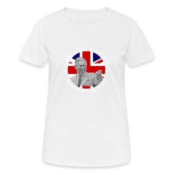 Famille royale britannique Le roi Charles III vive Th - T-shirt respirant Femme - blanc - Devant - AI Model Female 172 dark (172cm)